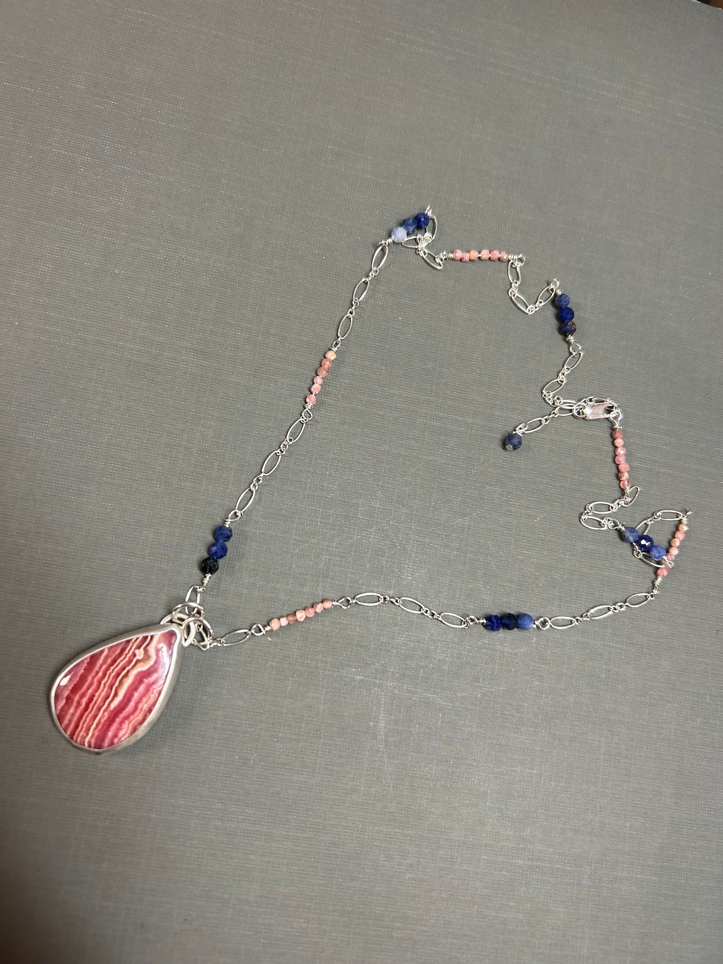 Pink and Blue necklace
