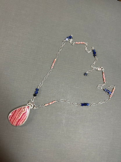 Pink and Blue necklace