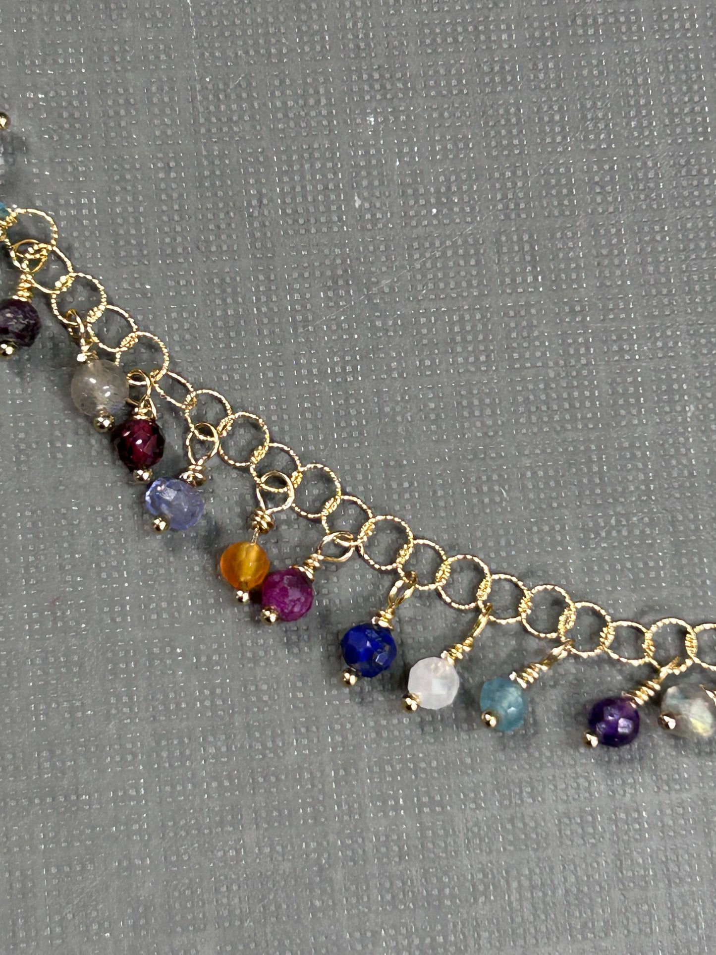 Cluster of gemstones- necklace
