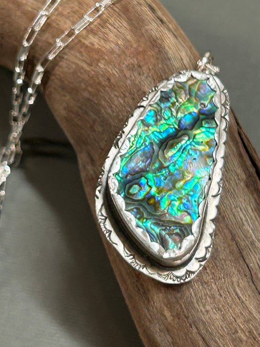 Abalone shell necklace