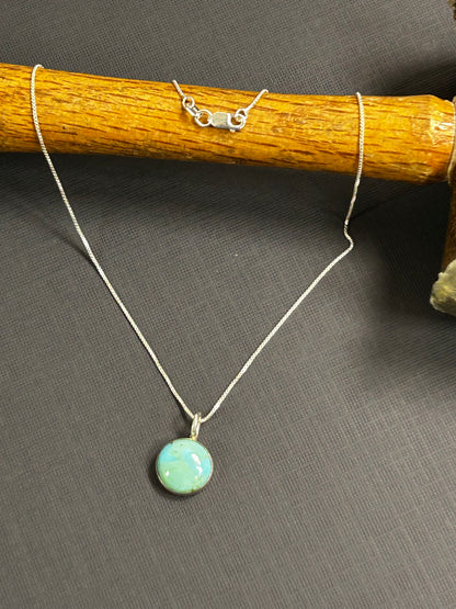 Turquoise in silver-pendant