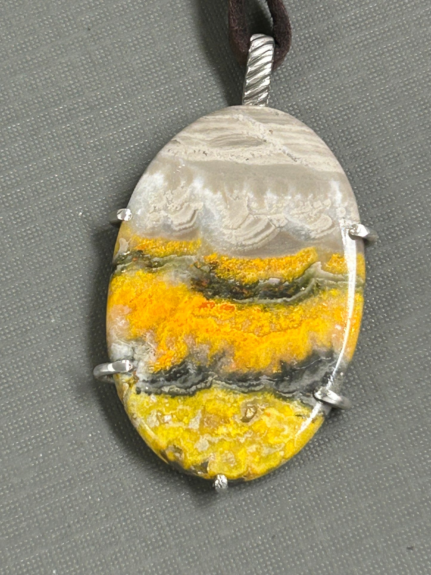 Bumblebee yellow fields necklace