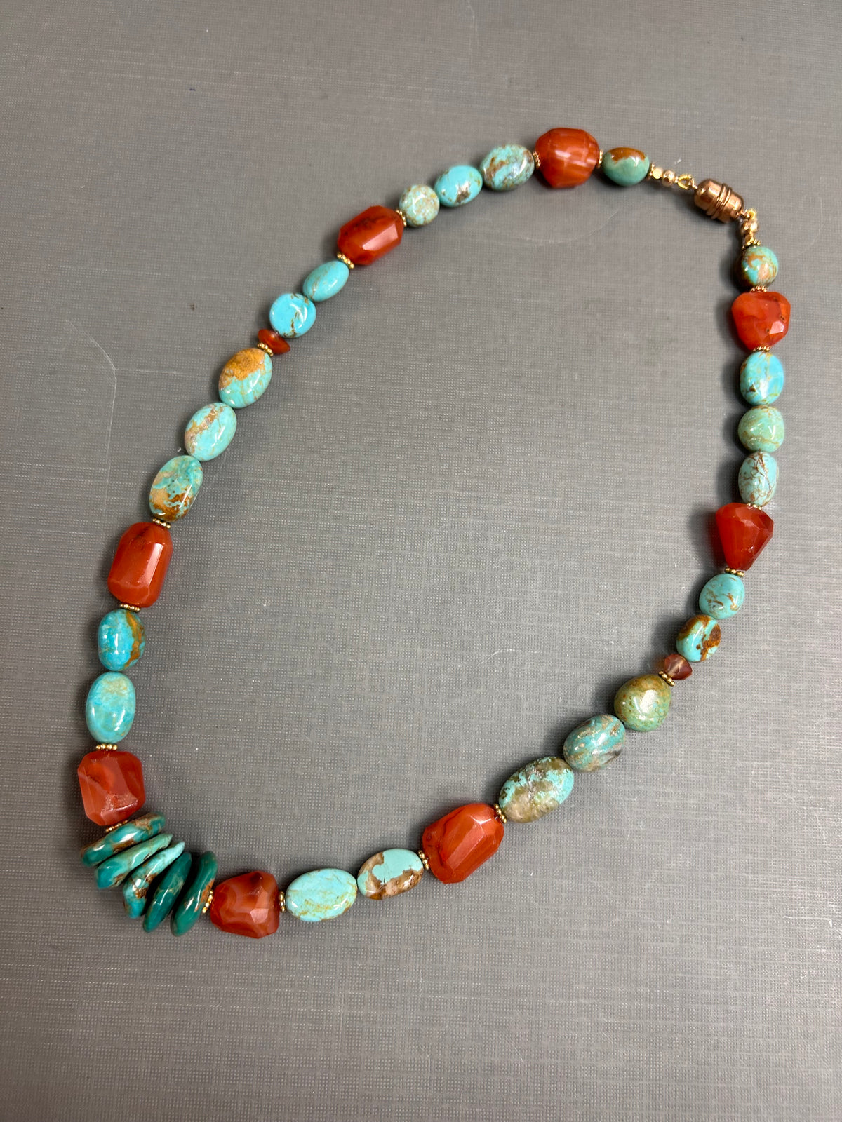 Turquoise and Carnelian necklace