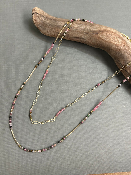 Watermelon Tourmaline necklace
