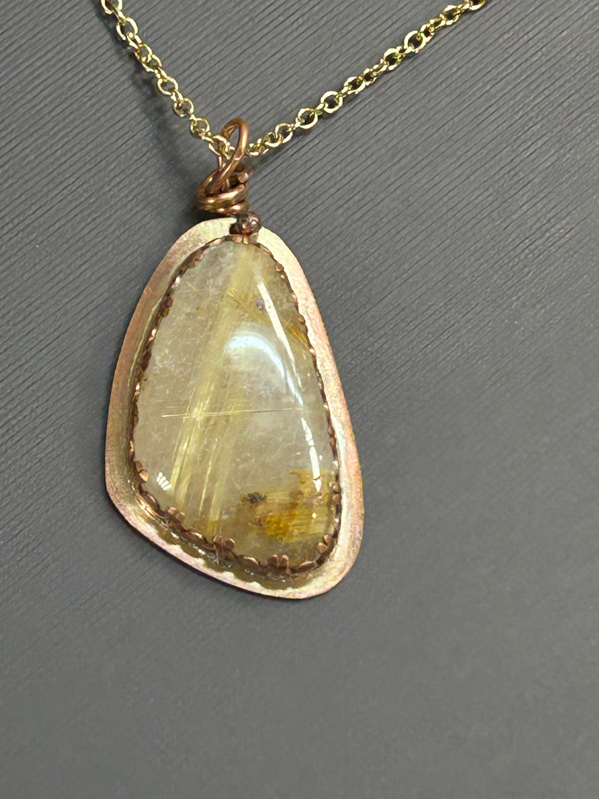 Quartz Rutil necklace-yellow