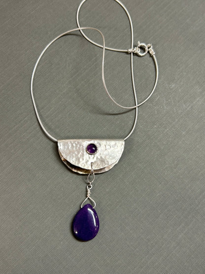 “Taco” Amethyst and Sugilite necklace