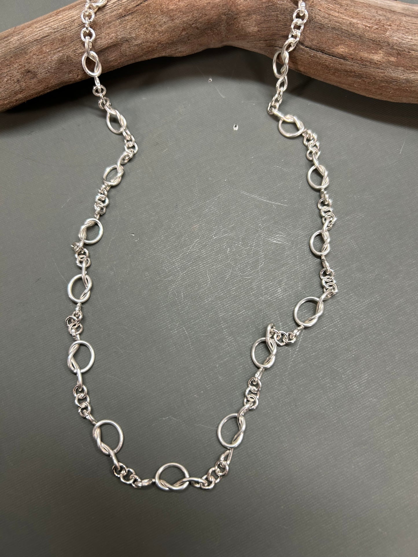 Knots necklace-silver