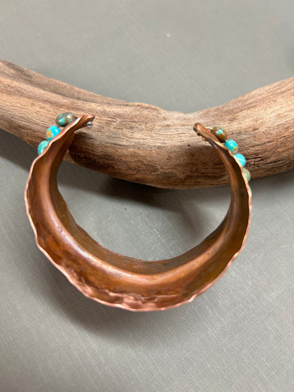 Copper and Turquoise cuff