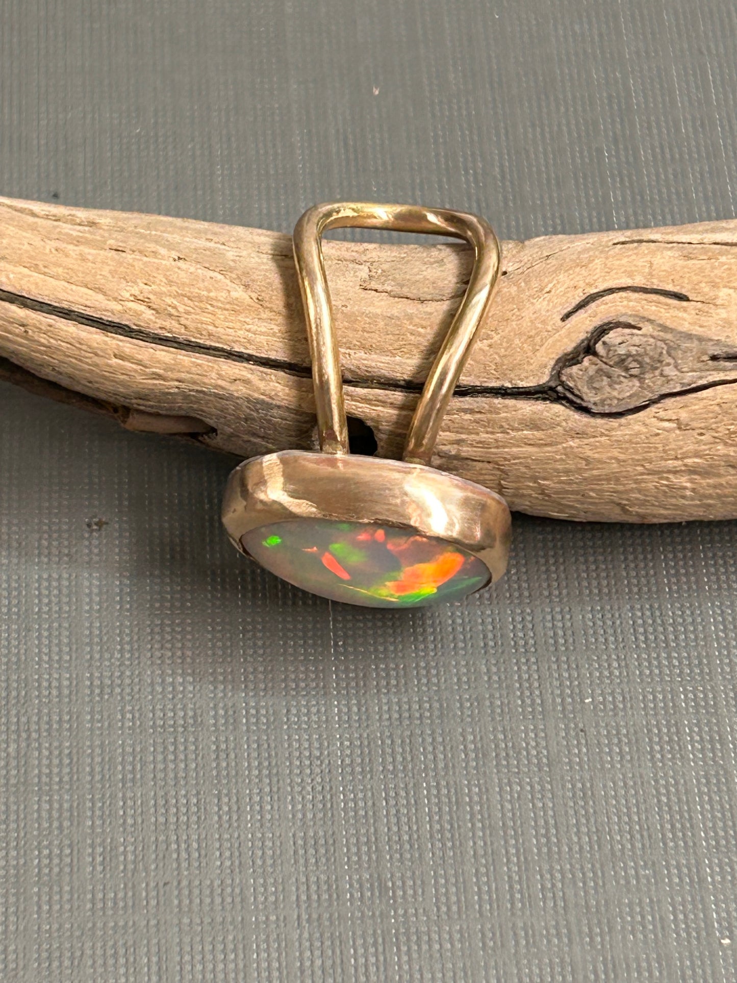 Huge Opal ring 14k gold filled