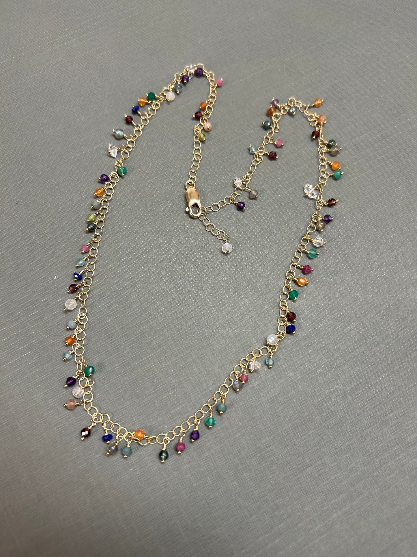 Cluster of gemstones- necklace