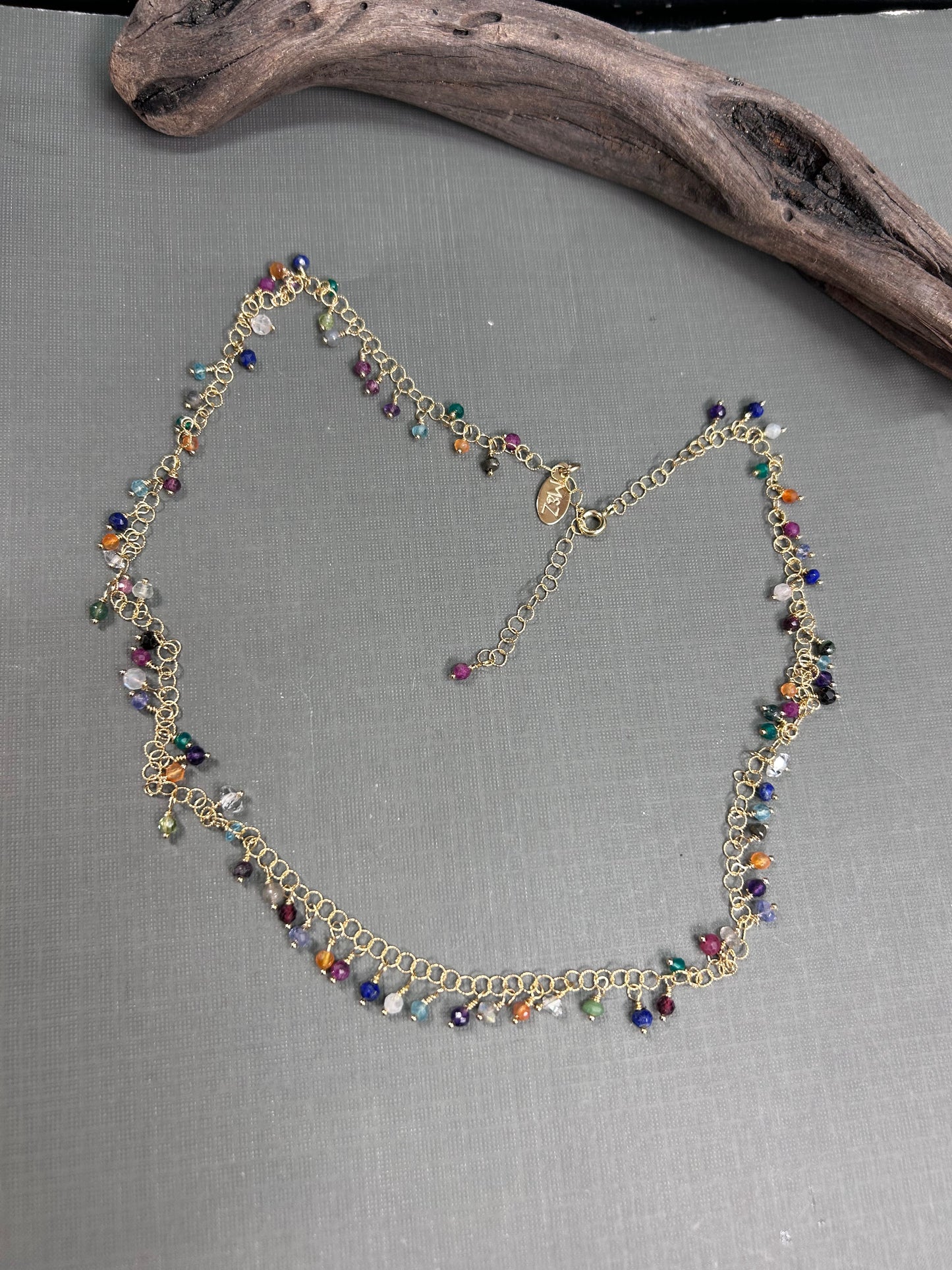 Cluster of gemstones- necklace