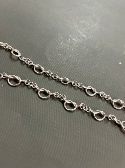 Knots necklace-silver