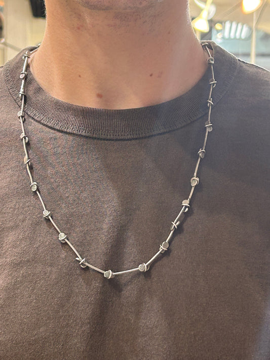 Silver Links chain- Handmade