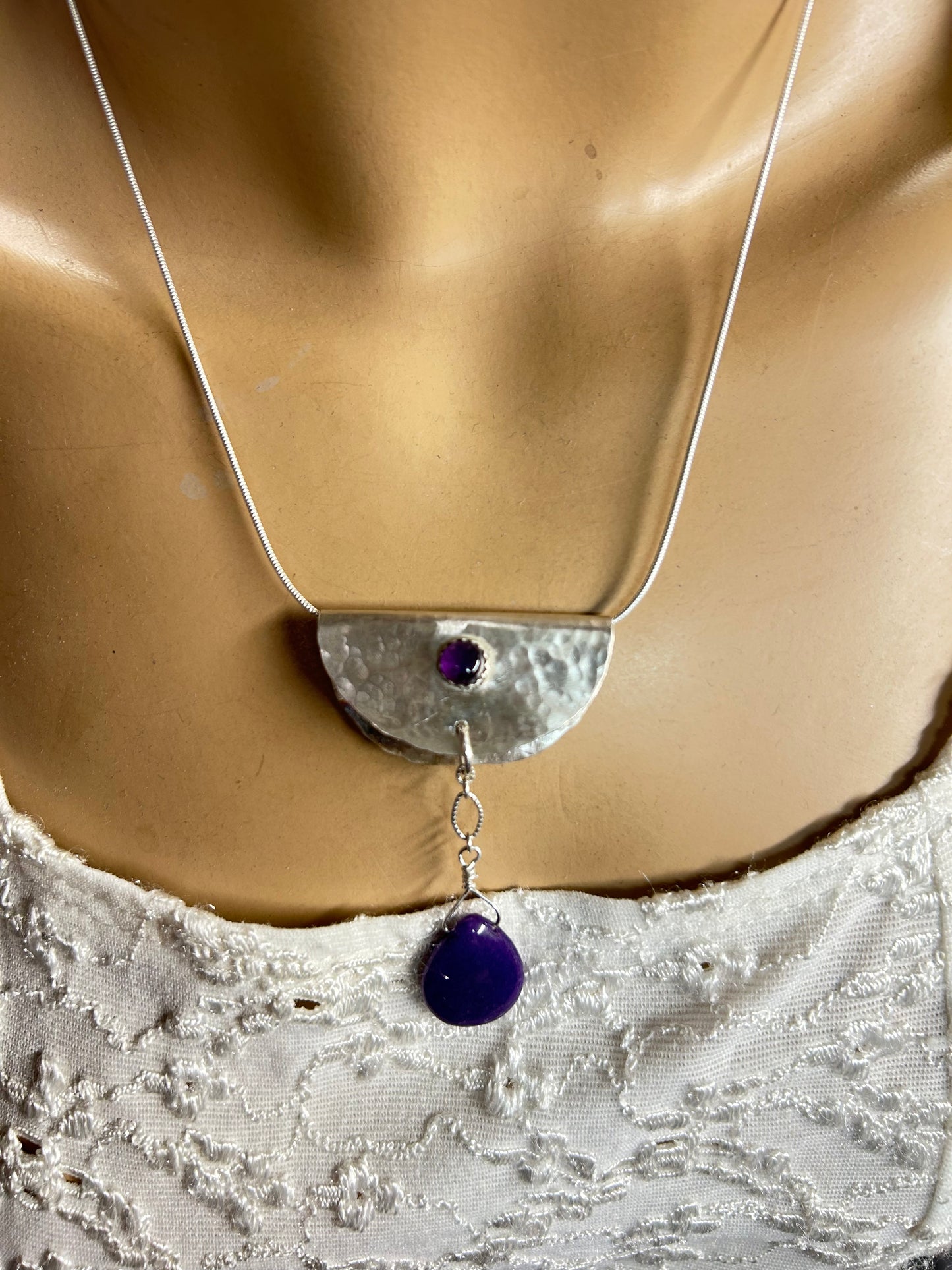 “Taco” Amethyst and Sugilite necklace