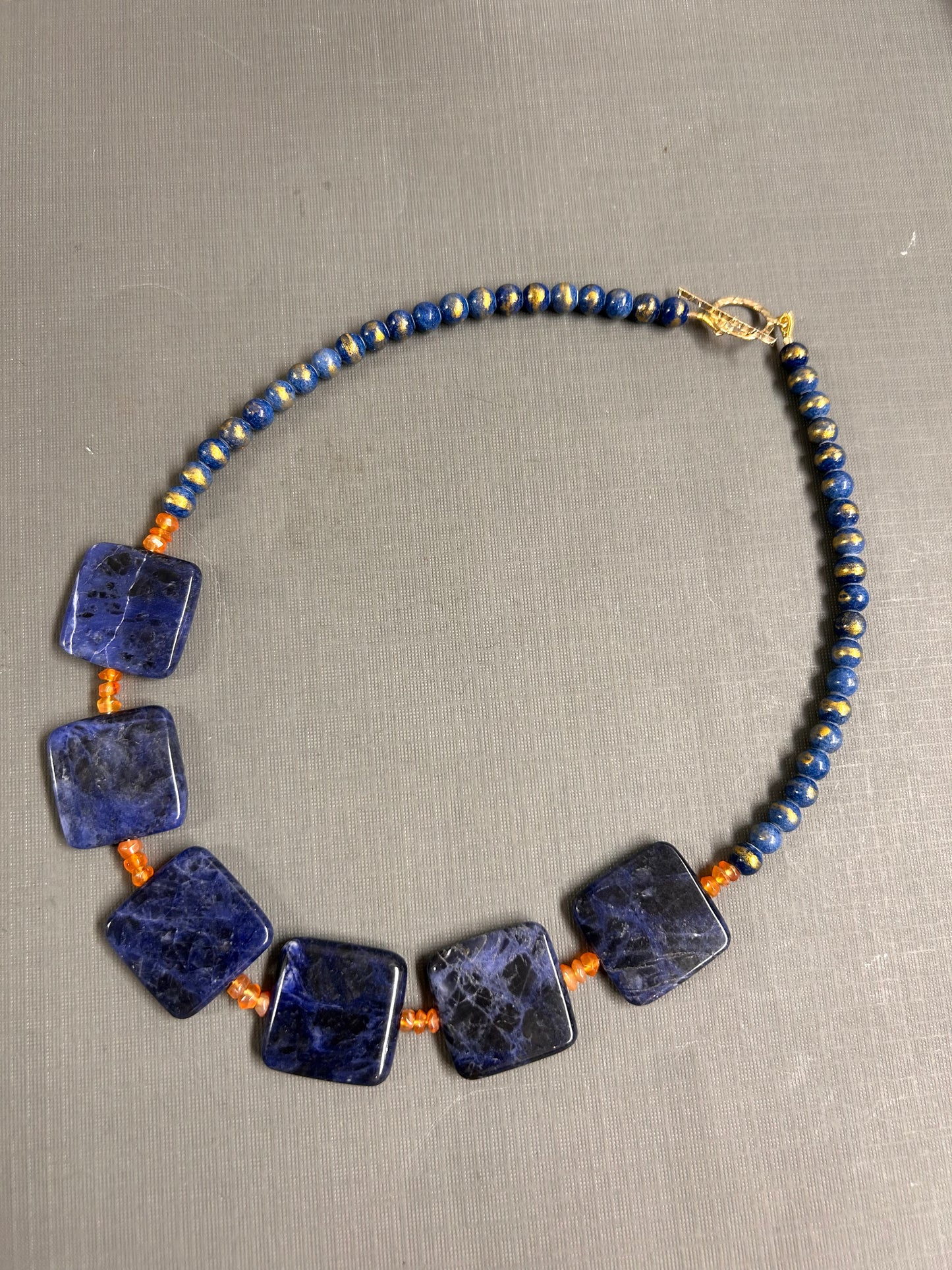 Sodalite and Carnelian necklace