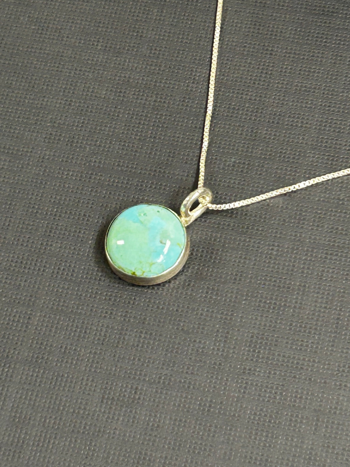 Turquoise in silver-pendant