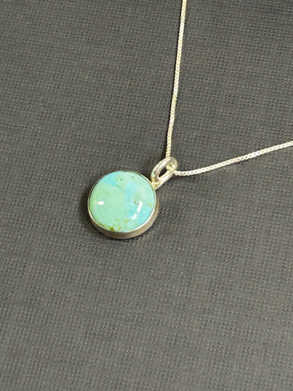 Turquoise in silver-pendant