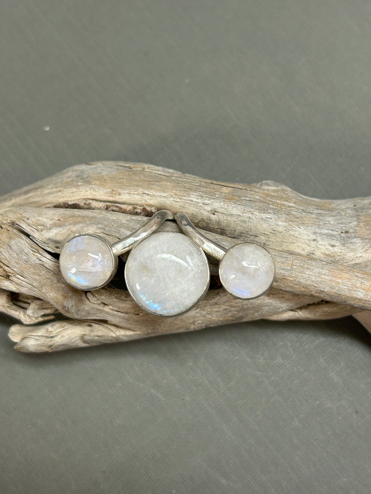 Rainbow Moonstone ring