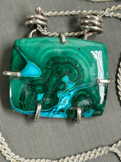 Chrysocolla blue Lakes necklace