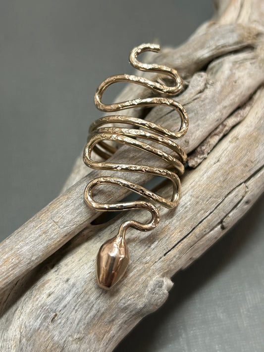 snake ring wiggly gold