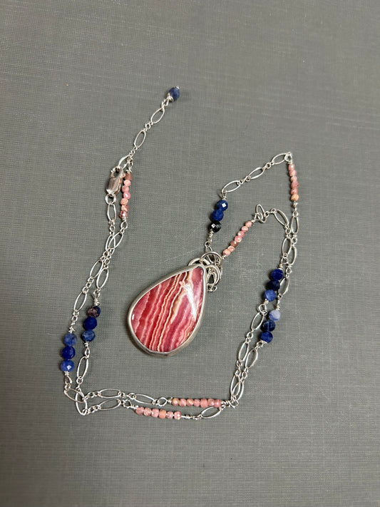 Pink and Blue necklace