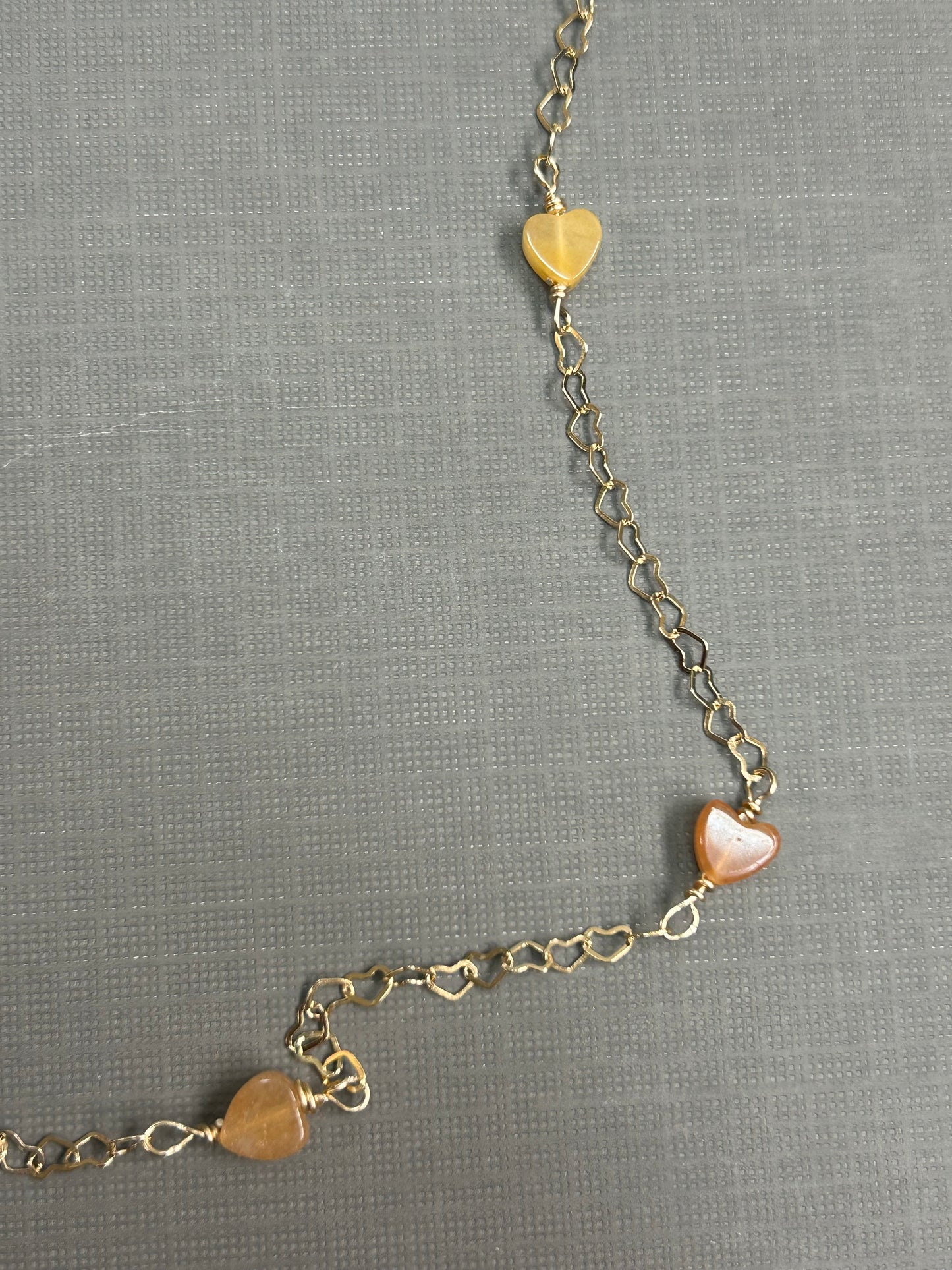 Hearts gold necklace