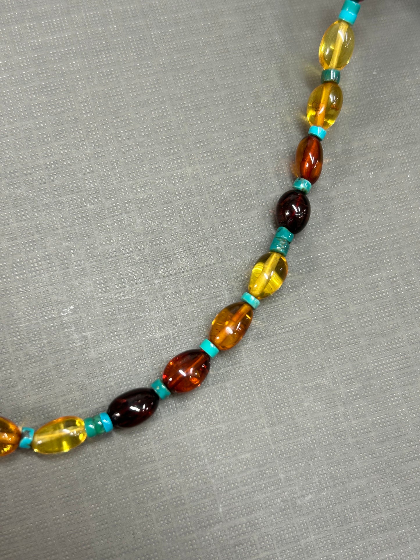 Amber and Turquoise necklace