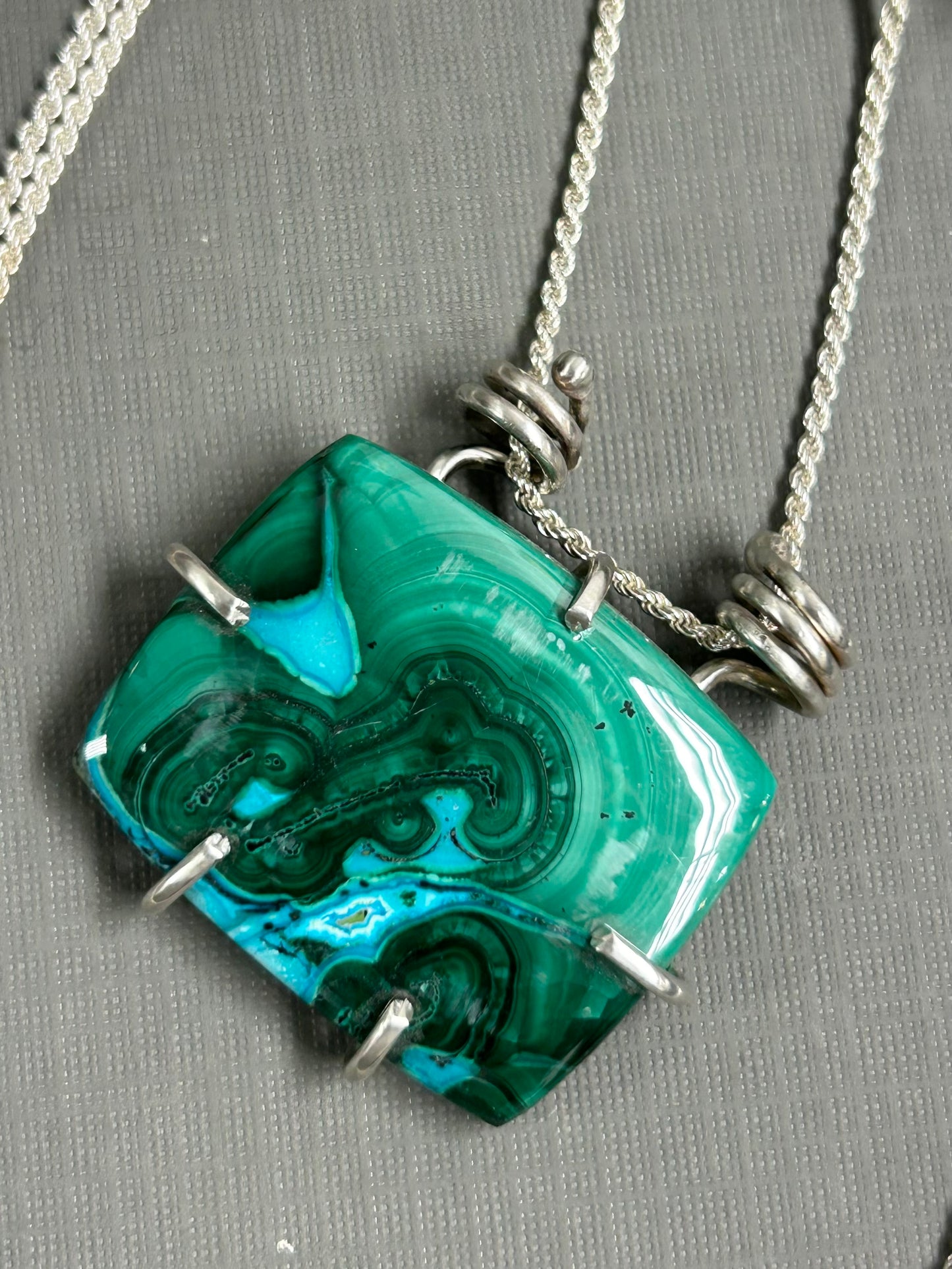 Chrysocolla blue Lakes necklace