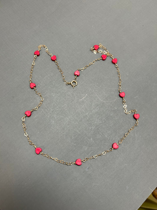 Red Hearts necklace