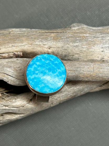 Blue Turquoise gold ring