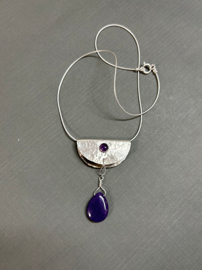 “Taco” Amethyst and Sugilite necklace