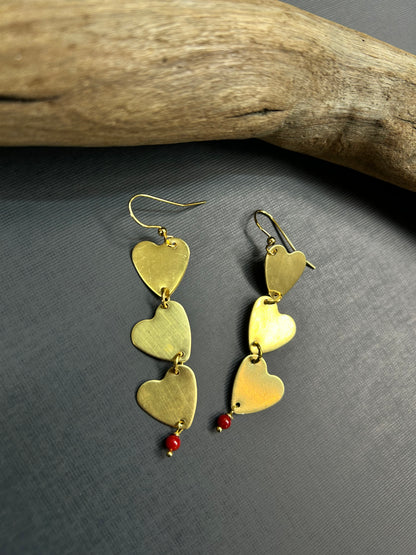 Hearts and more hearts earrings