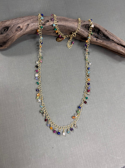 Cluster of gemstones- necklace