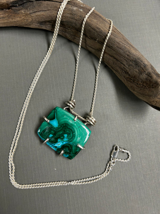Chrysocolla blue Lakes necklace