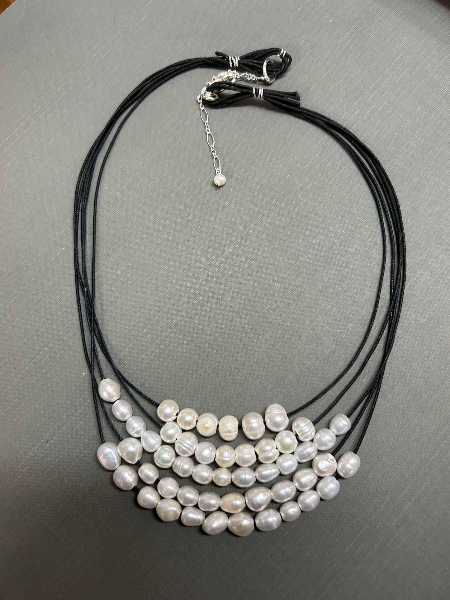 Cluster of White pearls - necklace