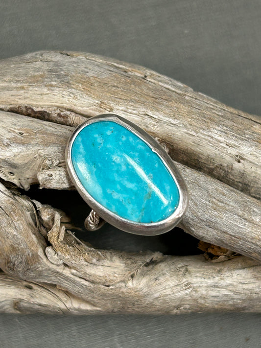 Blue kingman Turquoise ring