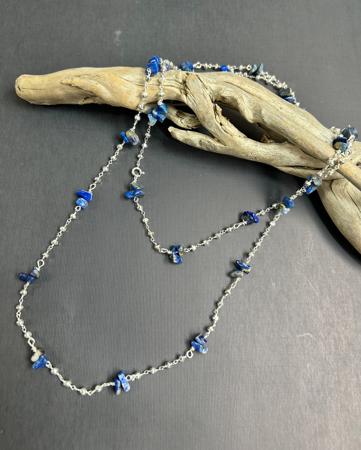 Lapis and Pyrite necklace.