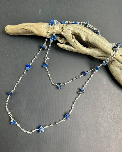Lapis and Pyrite necklace.
