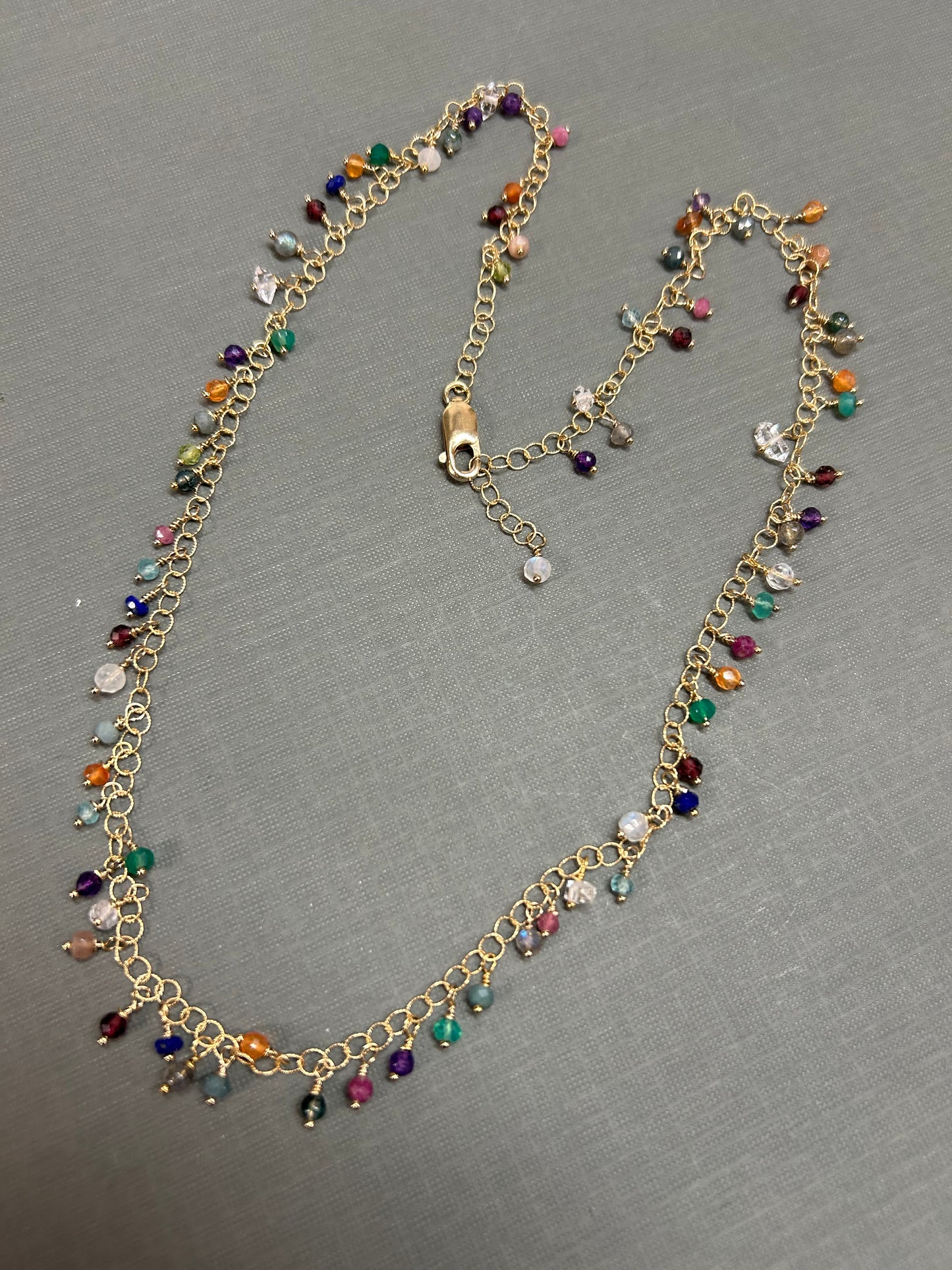 Cluster of gemstones- necklace