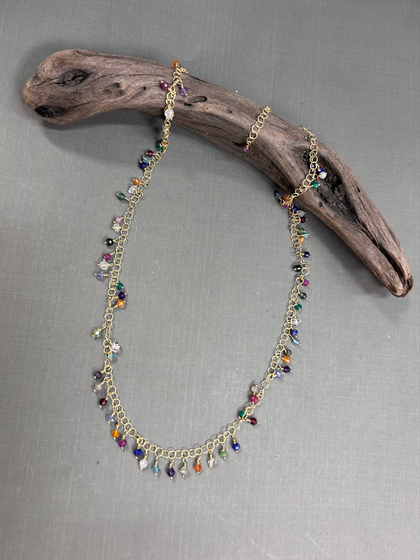 Cluster of gemstones- necklace