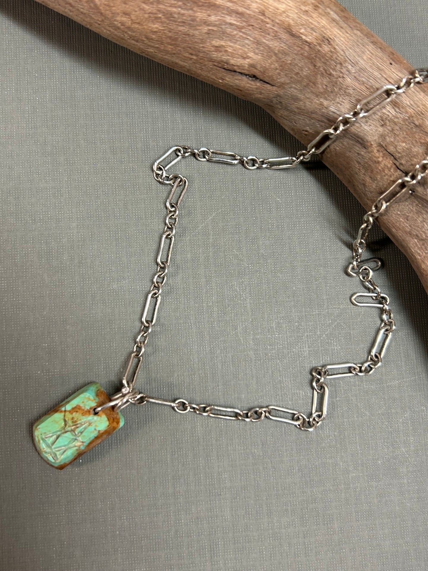 Star of David/Jewish Star on Turquoise necklace