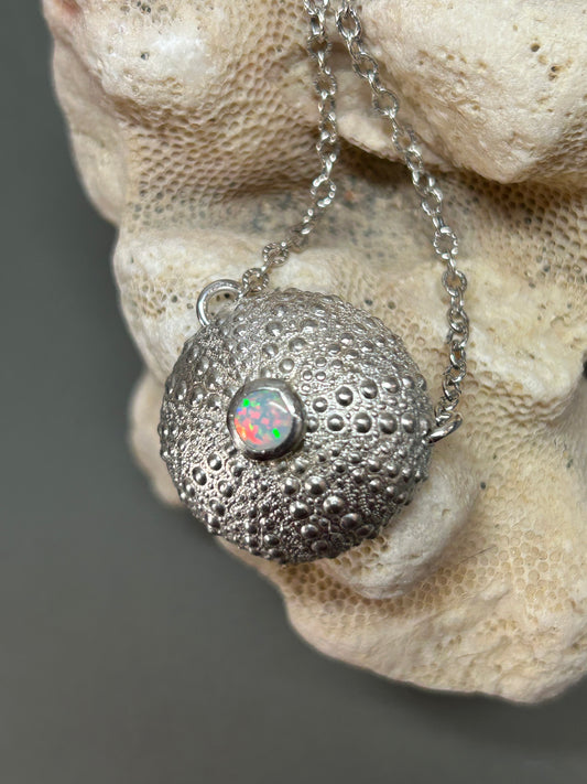 Sea Urchin and Opal necklace