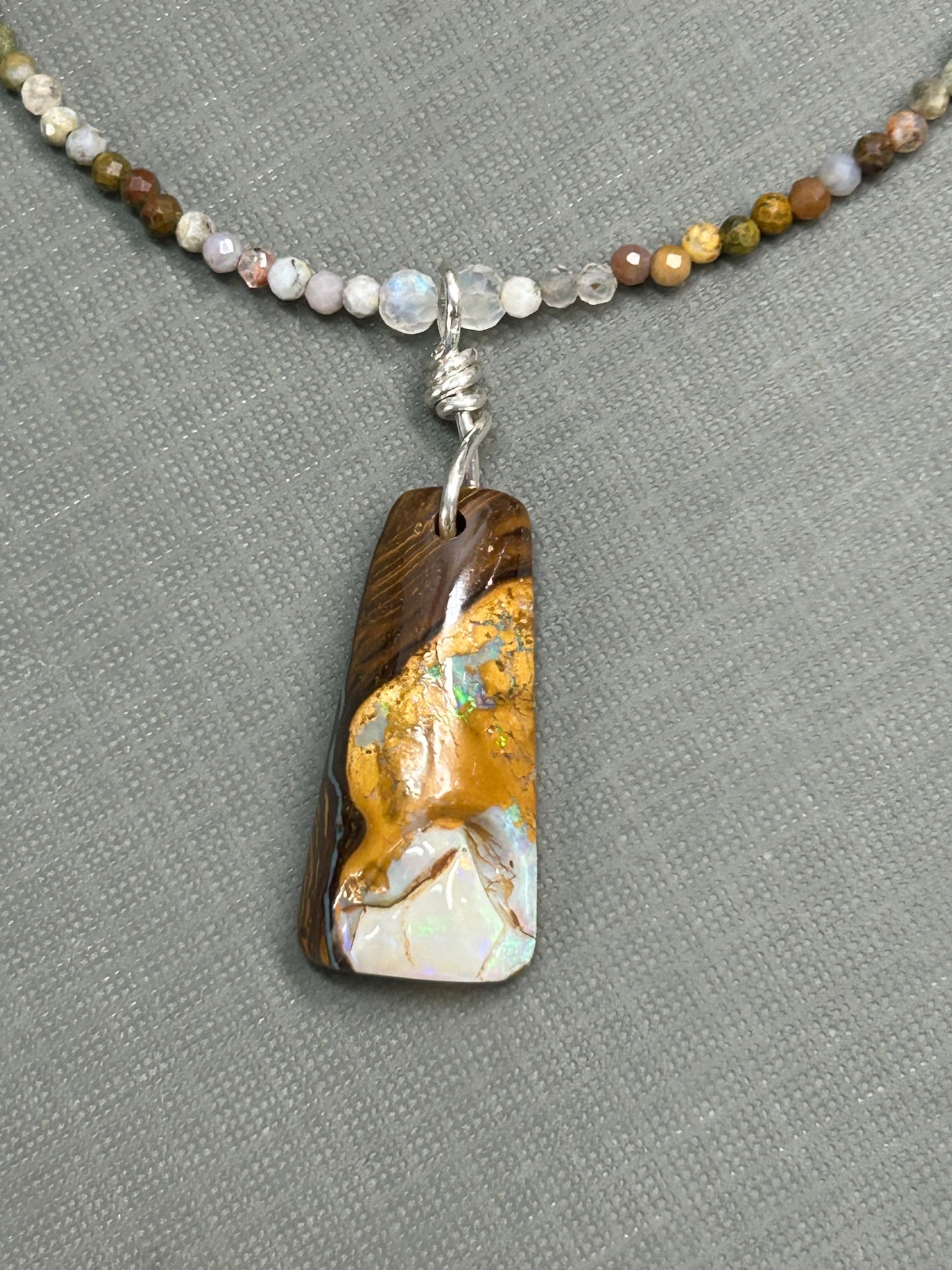 Boulder Opal necklace