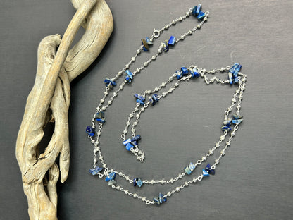 Lapis and Pyrite necklace.