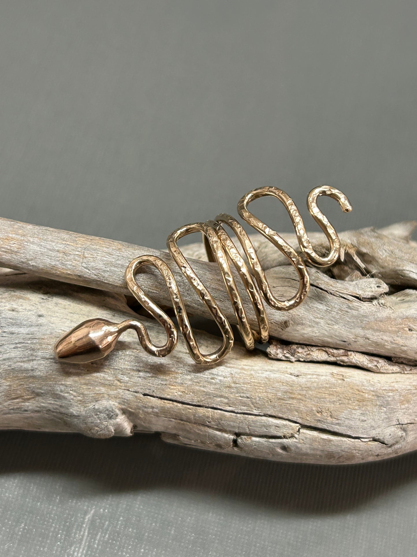 snake ring wiggly gold