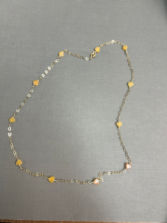 Hearts gold necklace