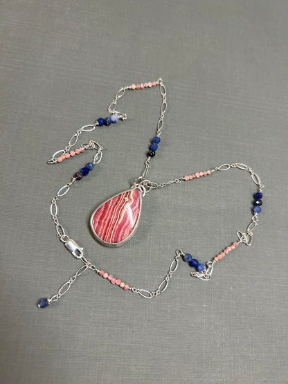 Pink and Blue necklace