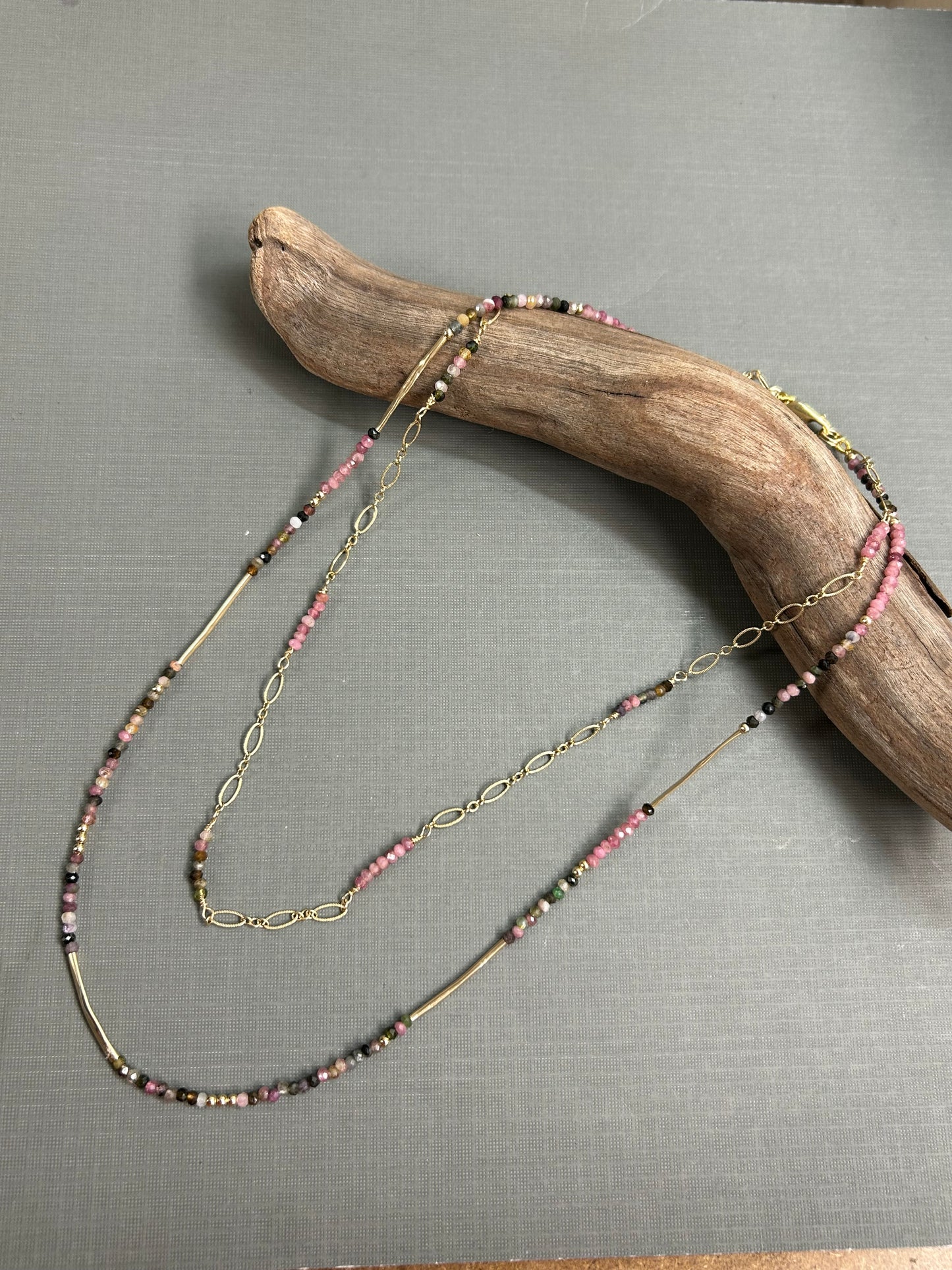 Watermelon Tourmaline necklace