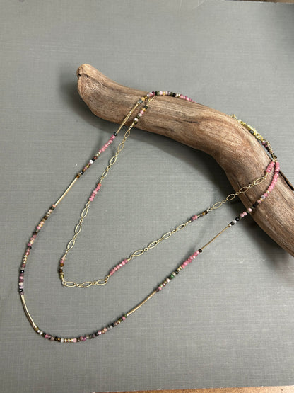 Watermelon Tourmaline necklace