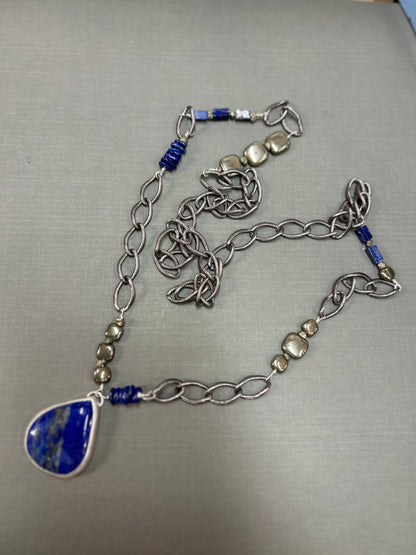 Lapis and Pyrite necklace